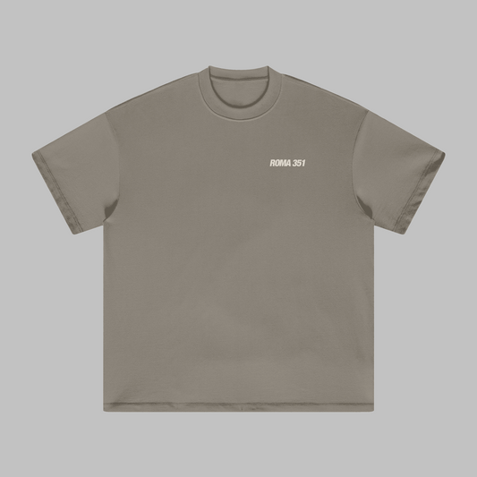 "Reality" Oversized Tee- Camel Gray