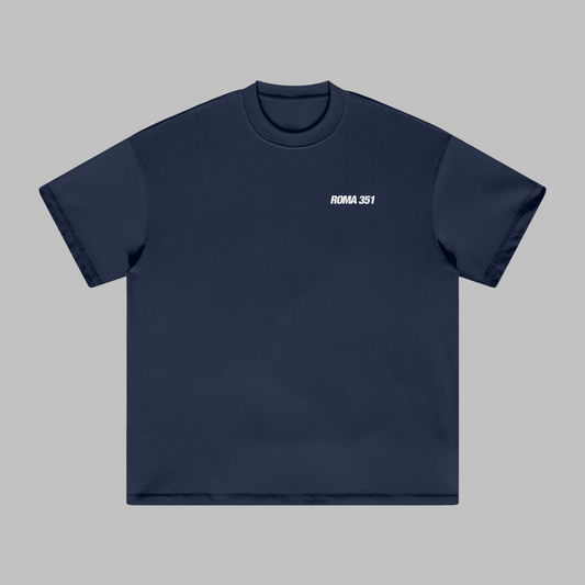 "Reality" Oversized Tee - Navy