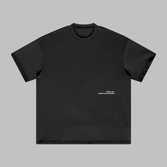 "The Pursuit" Oversized Tee - Black