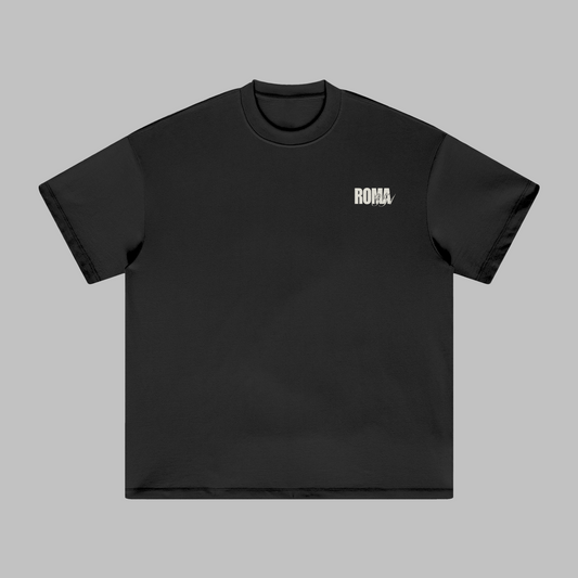 "Heaven Sent" Oversized Tee - Black