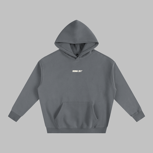 "Golden Hours " Oversize Fleeced Hoodie- Gray