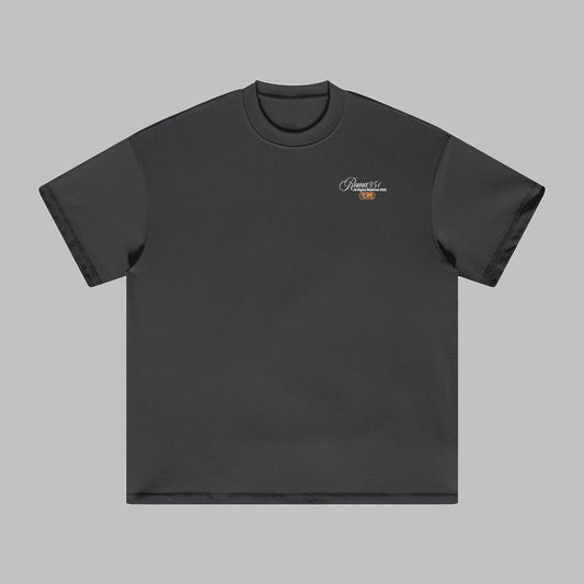 "Illusions Restricted" Oversized Tee - Gray