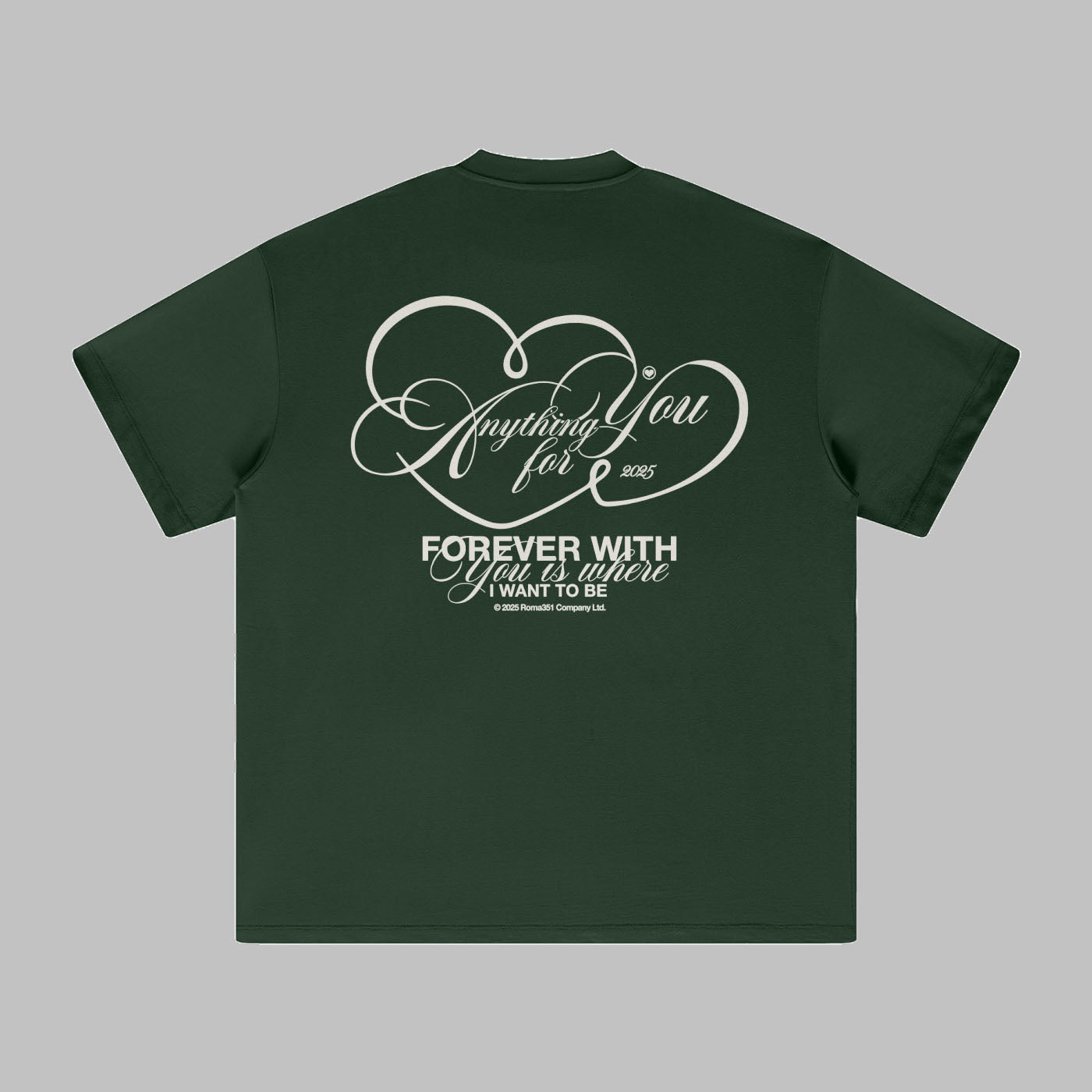 "Where I Want To Be" Oversized Tee - Green