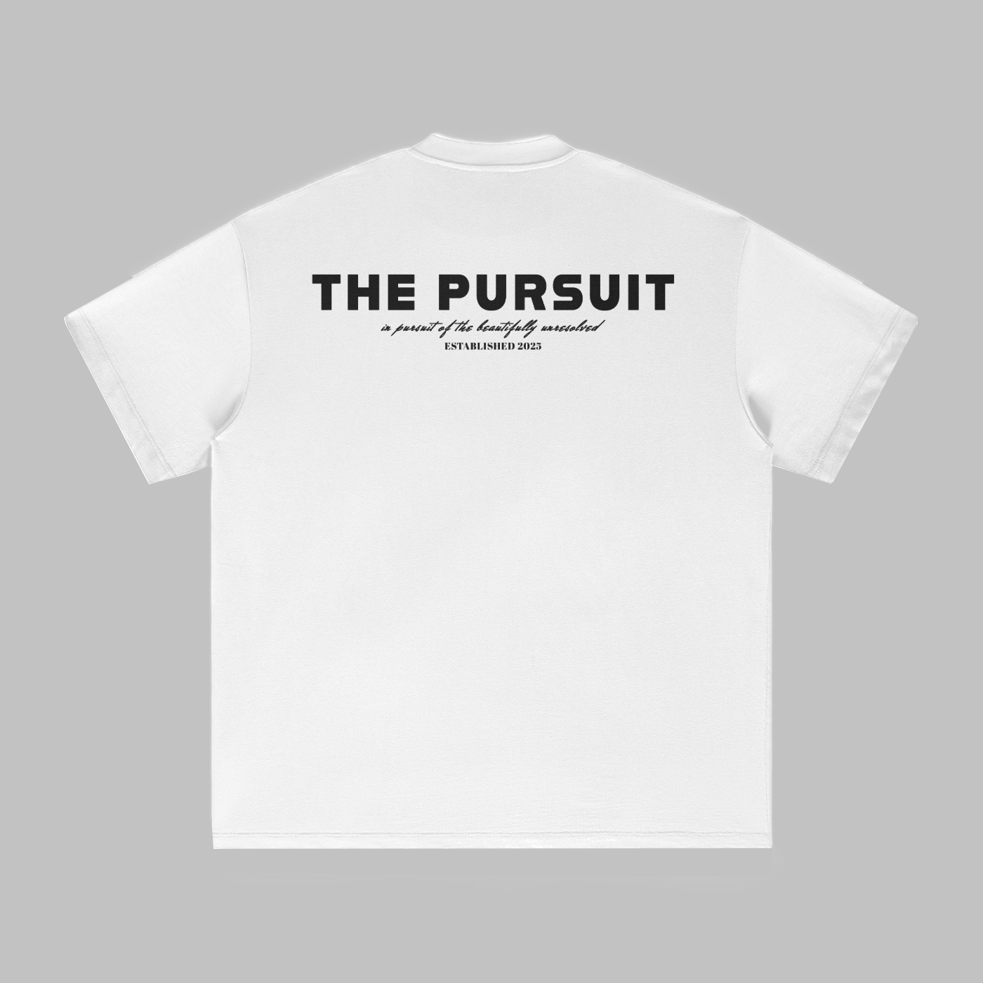 "The Pursuit" Oversized Tee - White