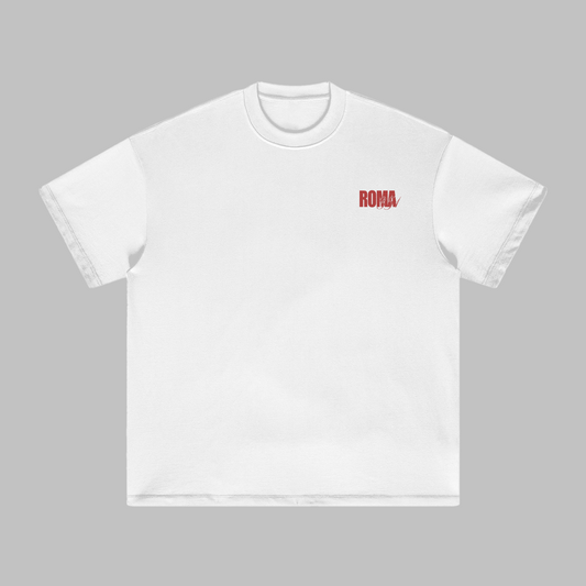 "Saint Love" Oversized Tee - White