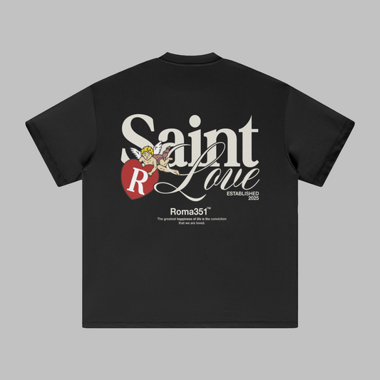 "Heaven Sent" Oversized Tee - Black
